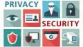 Icons showing privacy and security